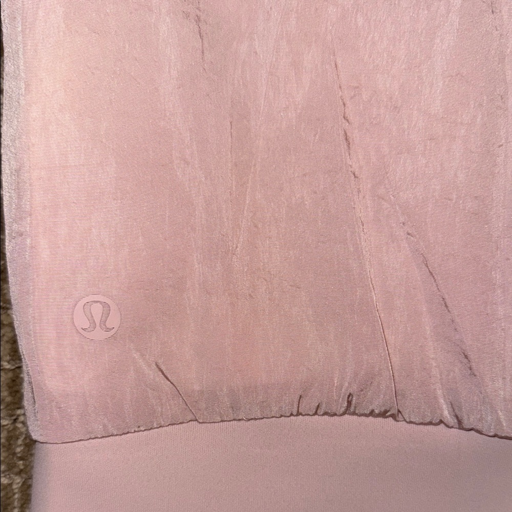 LuluLemon NonStop Reversible Light Pink Bomber. Size 8. - Picture 3 of 8